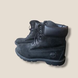 Timberland Men's Black Suede Lace-Up Work Boots